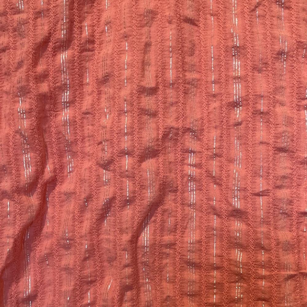 Pilcro Salmon Pink Button-Down Blouse Shirt - Picture 7 of 10